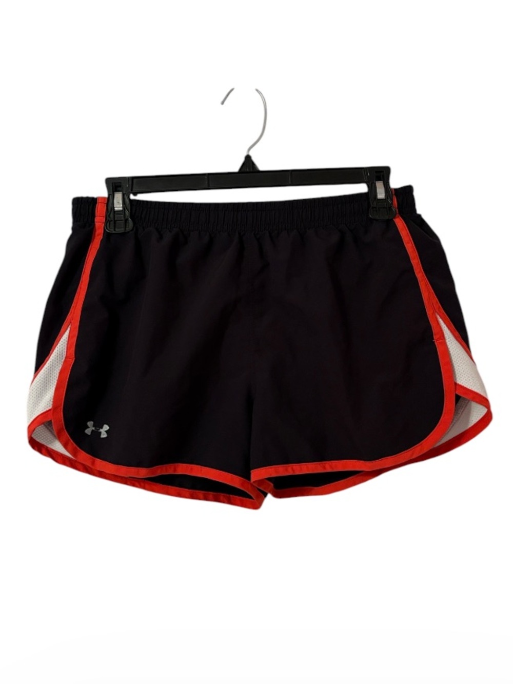 Under Armour Black & Coral Fly By Athletic Shorts